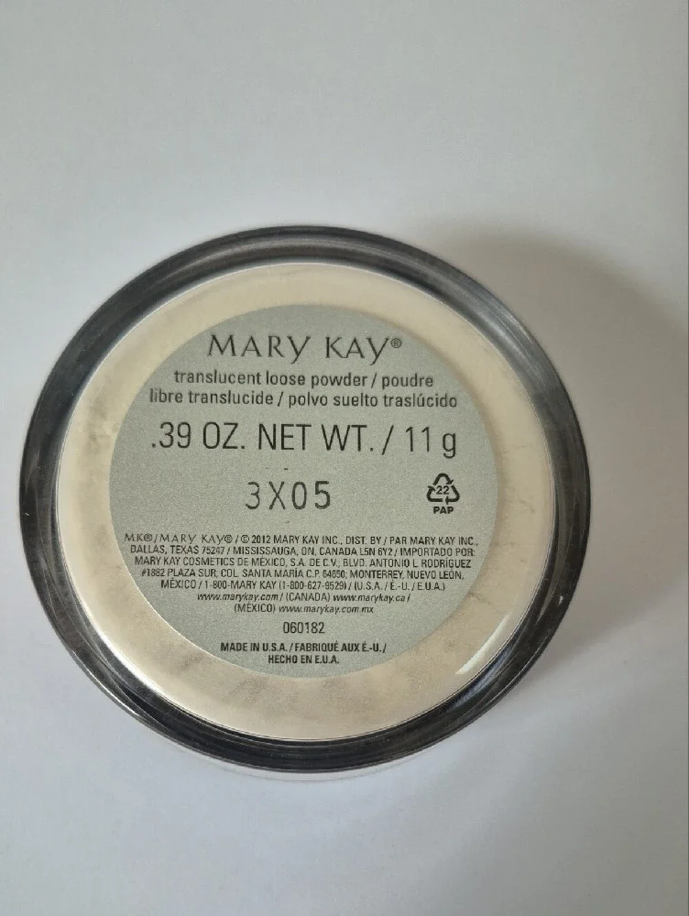 Mary Kay Translucent Loose Setting Powder .39 OZ